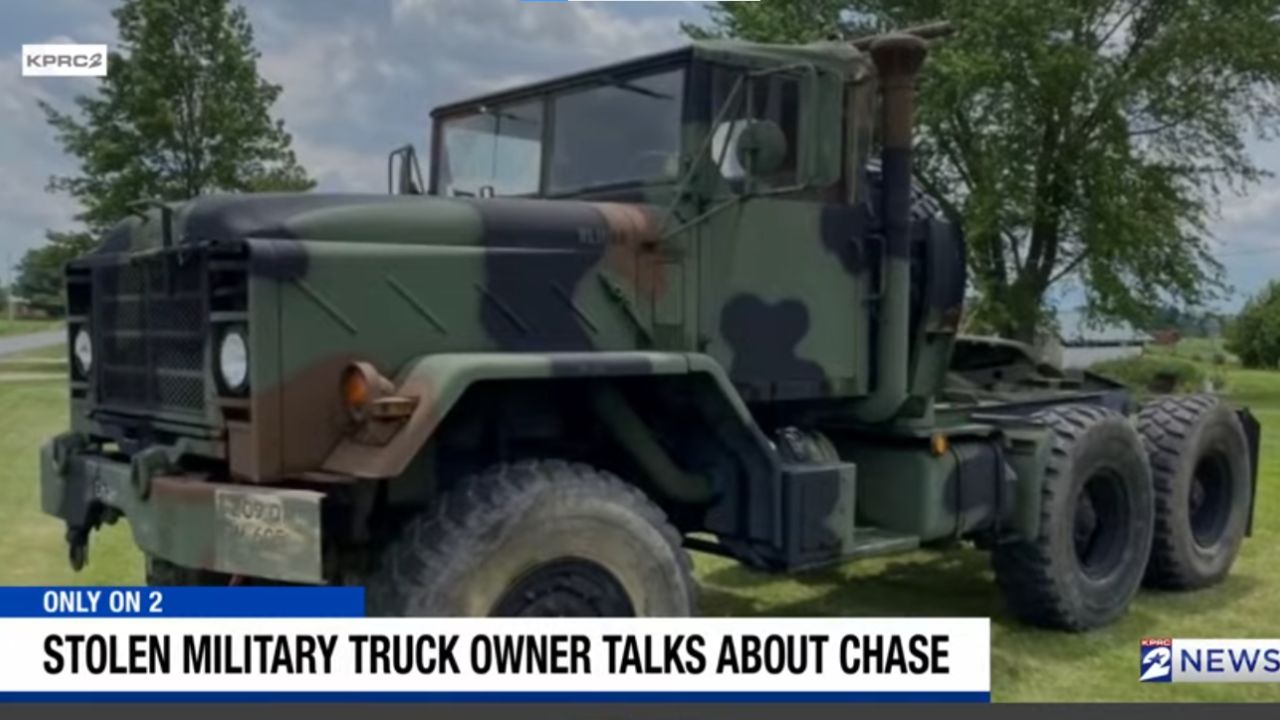 Military truck.