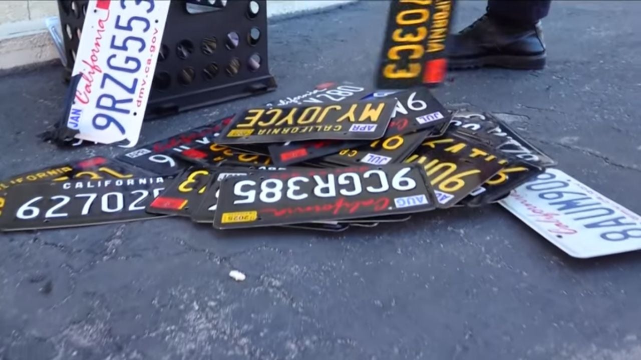 Modded license plates.