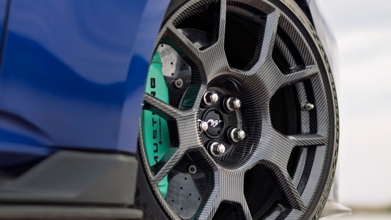 2026 Ford Mustang Dark Horse SC Track Pack wheel.