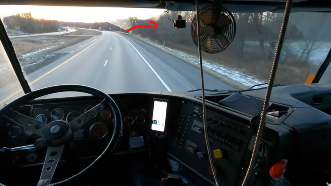 semi-truck cab.