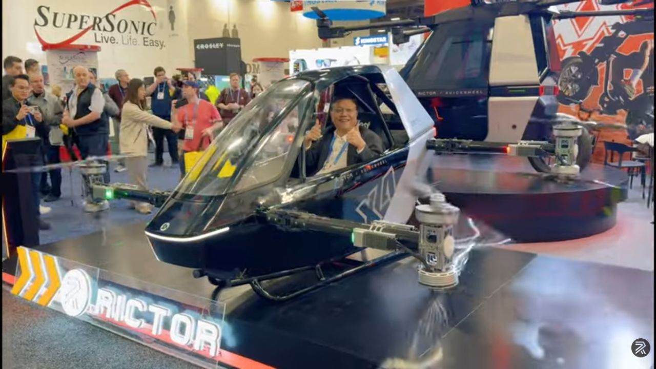 Rictor X4 flying car eVTOL.