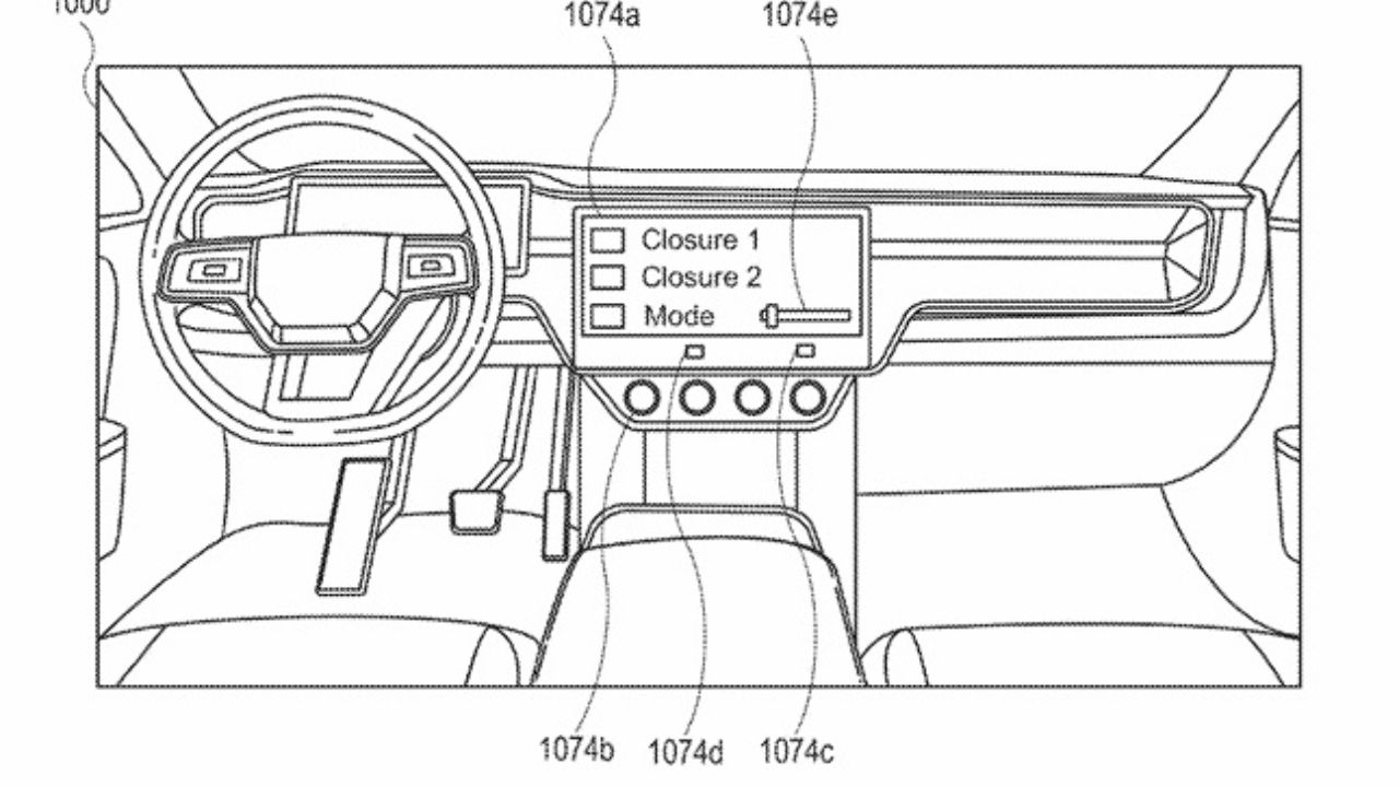 Rivian dashboard patent.