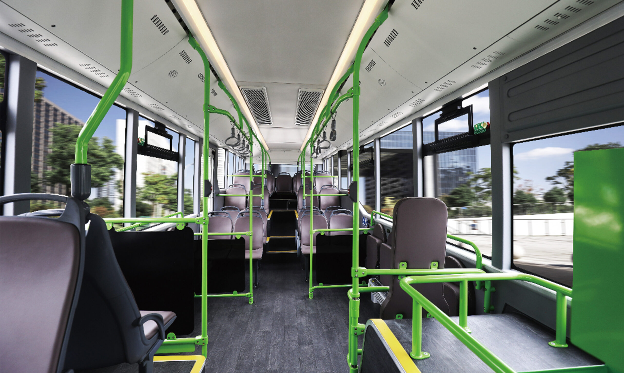 Yutong E12 interior.