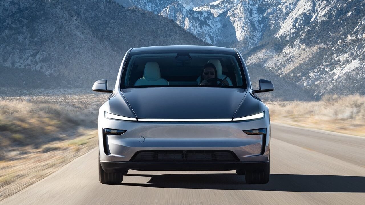 2025 Tesla Model Y front.