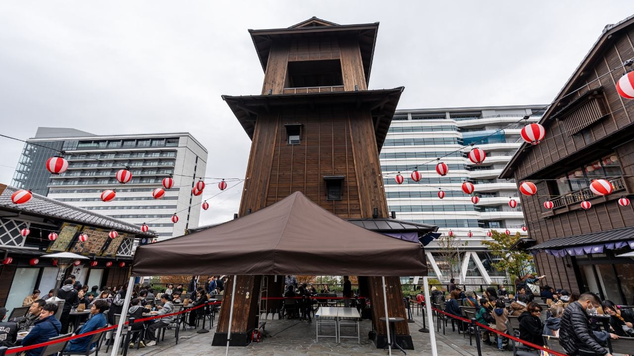 toyosu senkyaku banrai or toyosu fish market famous tourist attraction in Tokyo, Japan on November 23rd 2025.