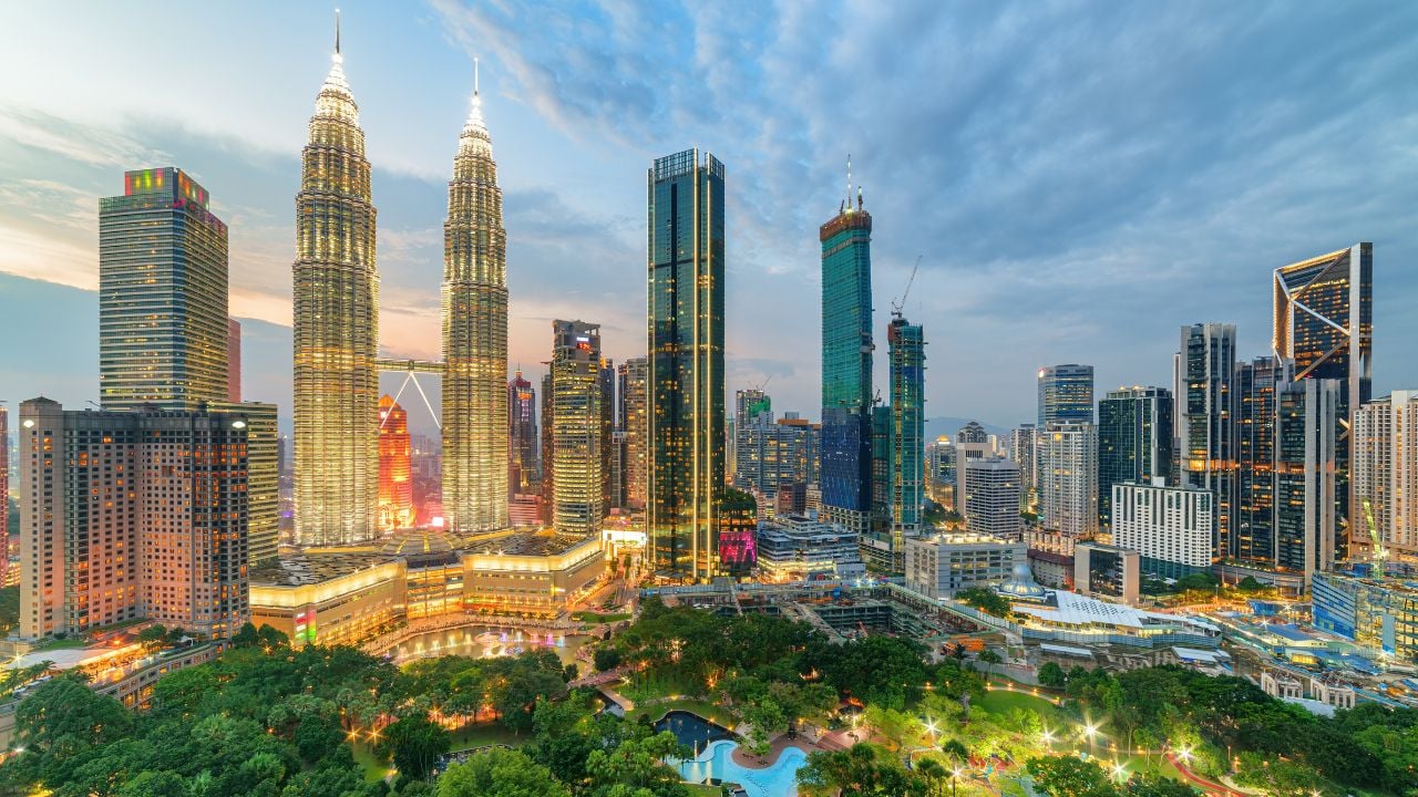 The KLCC Park in Kuala Lumpur