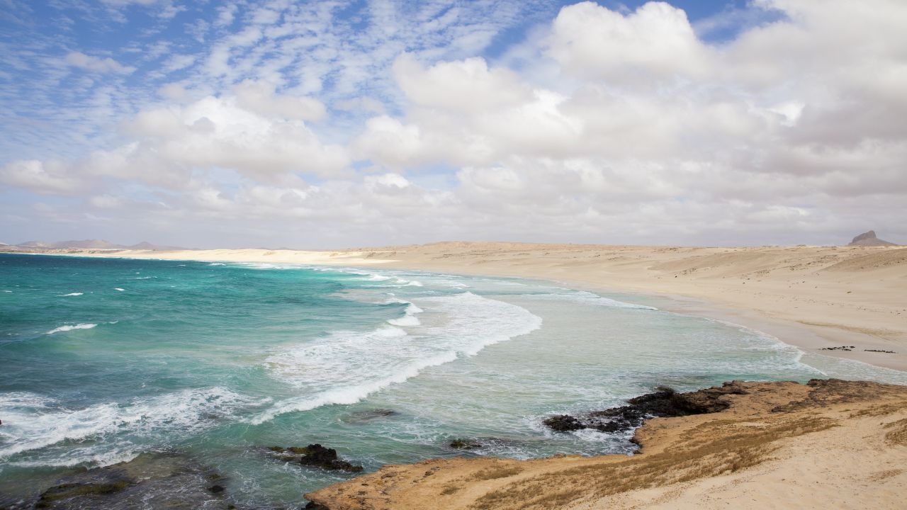 Beautiful panoramic view of Boa Vista coast
