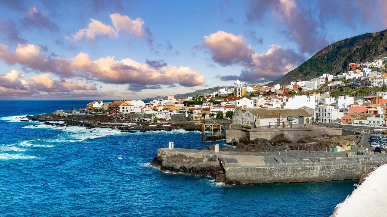Garachico coastal scenery on Tenerife in the Canary Islands
