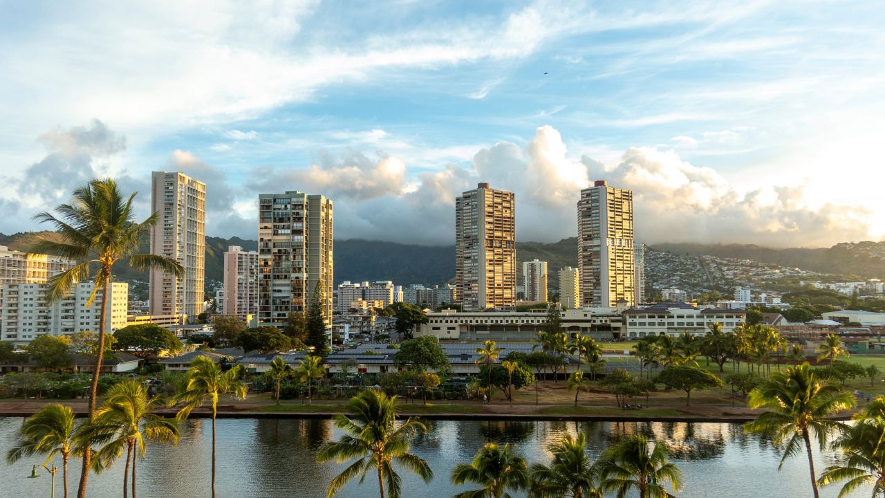 a sunrise in honolulu hawaii