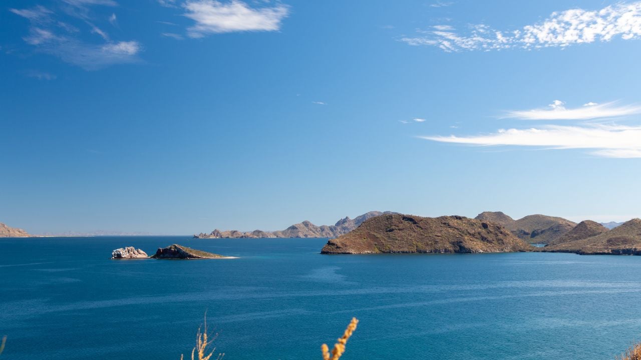 Sea in Loreto Bay in Baja California Sur