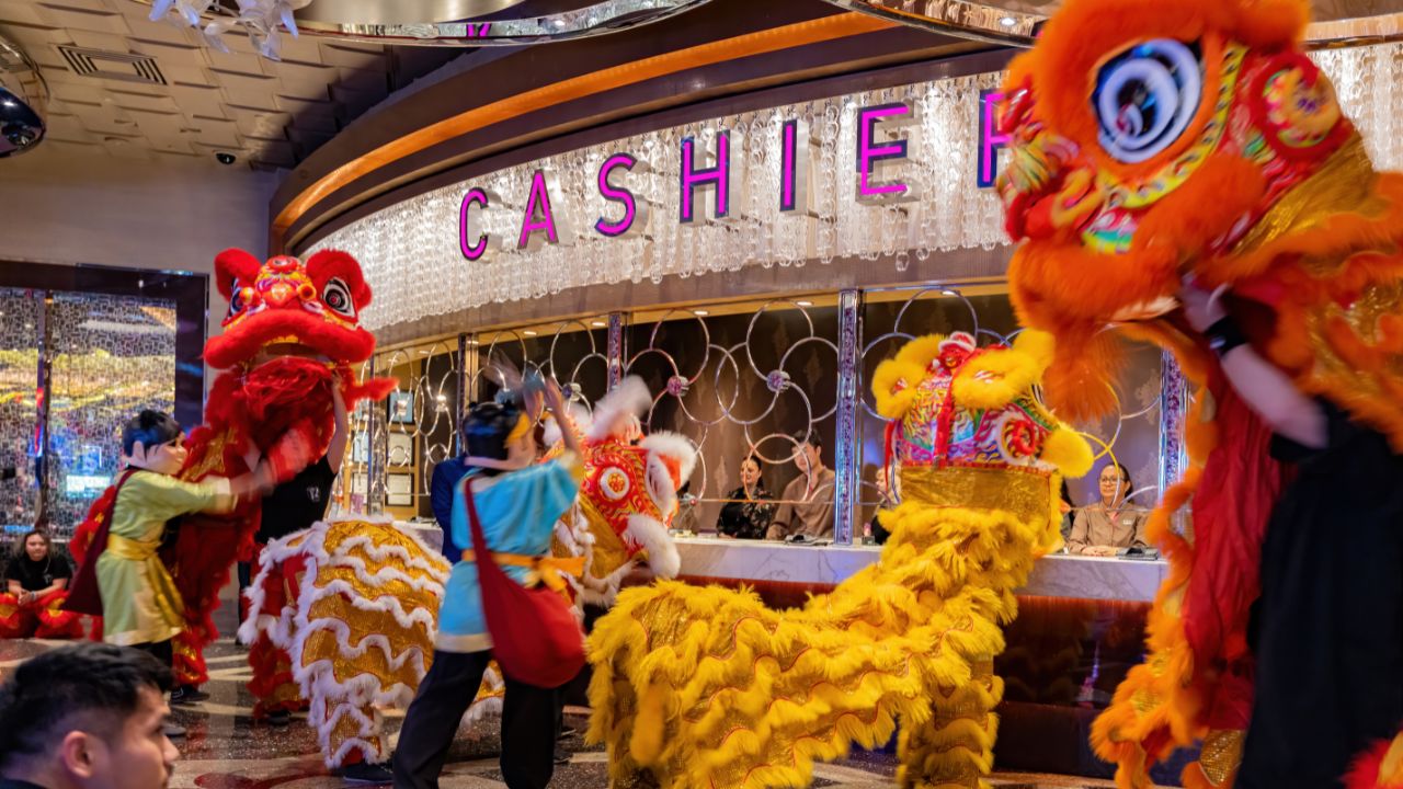 Las Vegas, Jan 28: Interior view of the Chinese New Year event in the Cosmopolitan on JAN 28, 2020 at Las Vegas, Nevada