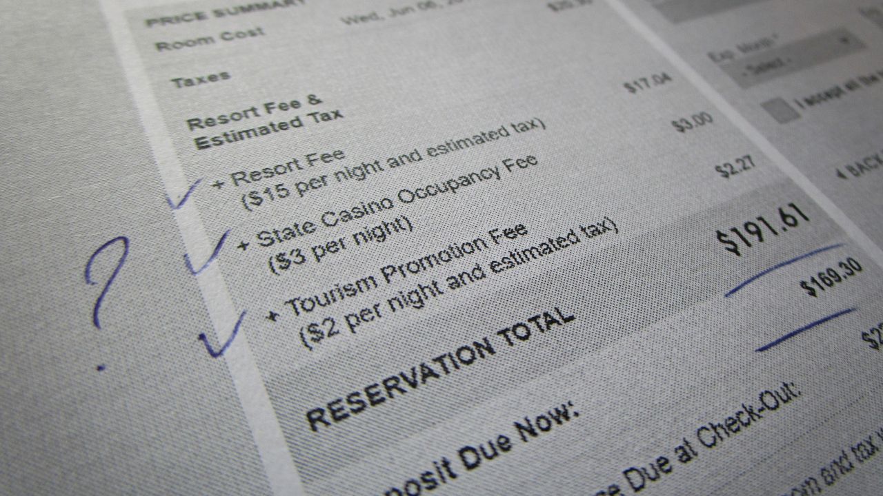Resort Fee Included in a Hotel's Bill