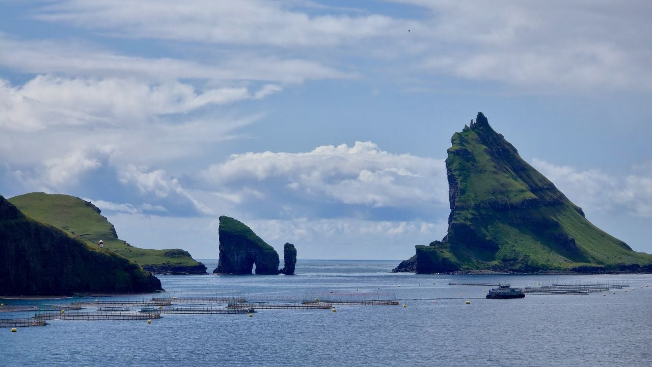 Faroe Islands is in North Atlantic Ocean. It is one of the most unique formation in the world.