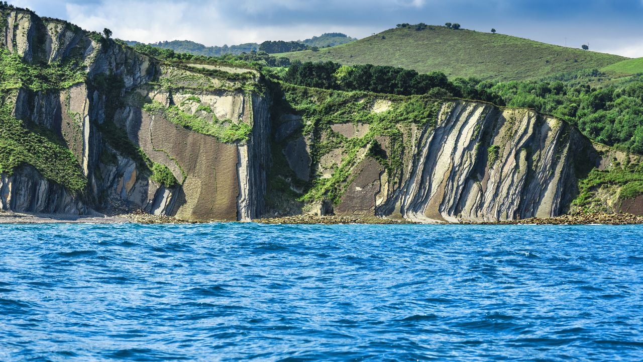 Basque coast Flysch at Zumaya,Spain