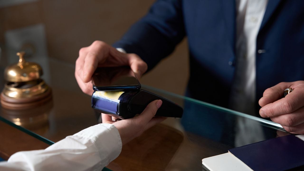Male came to hotel, paying for room through nfc