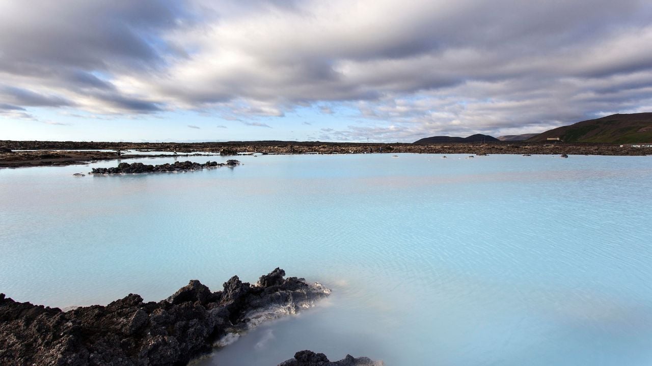 Blue Lagoon near Grindavik, Geothermal Bath, Reykjanes Peninsula, Southwest Iceland, Iceland