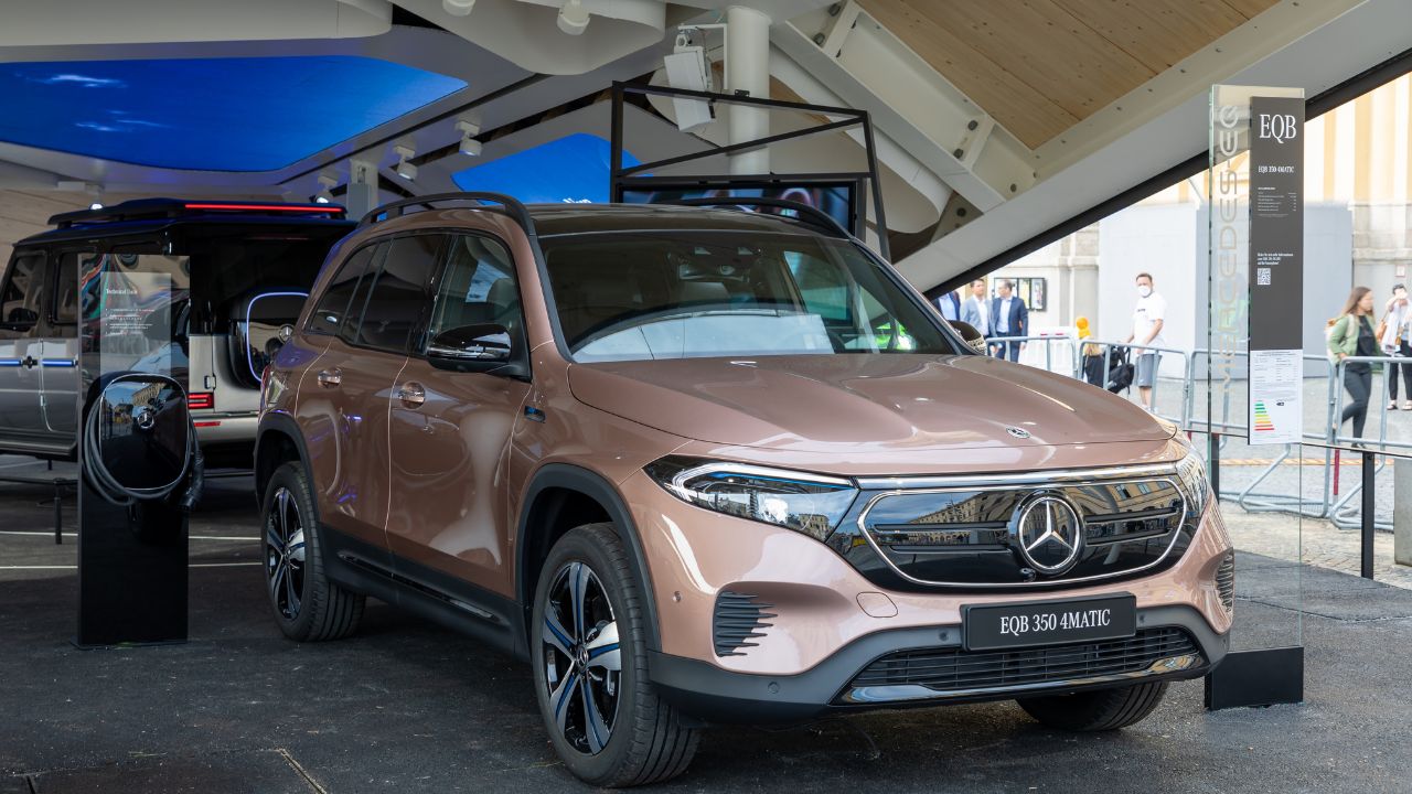 Brown Mercedes Benz EQB