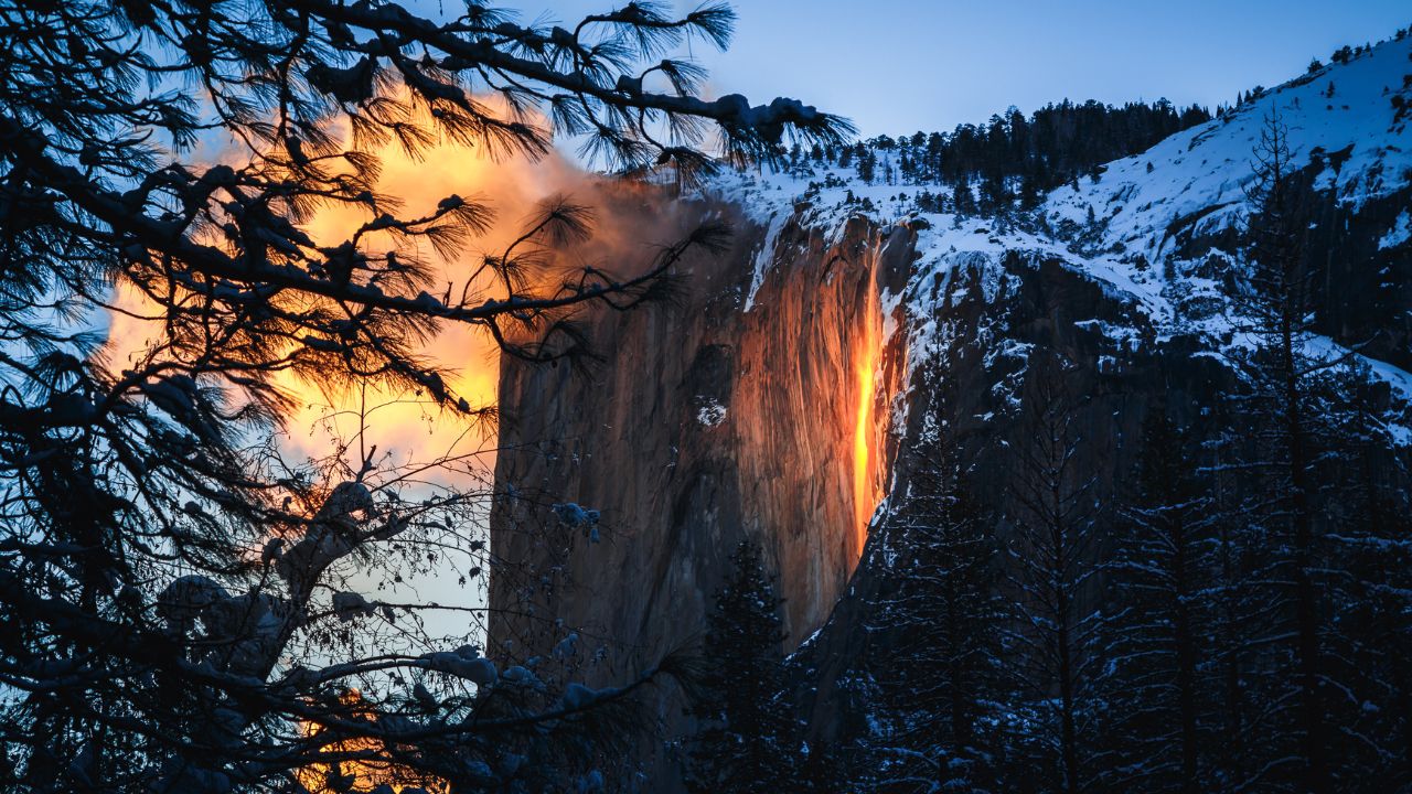 Yosemite Firefall at Sunset, Yosemite National Park, CA