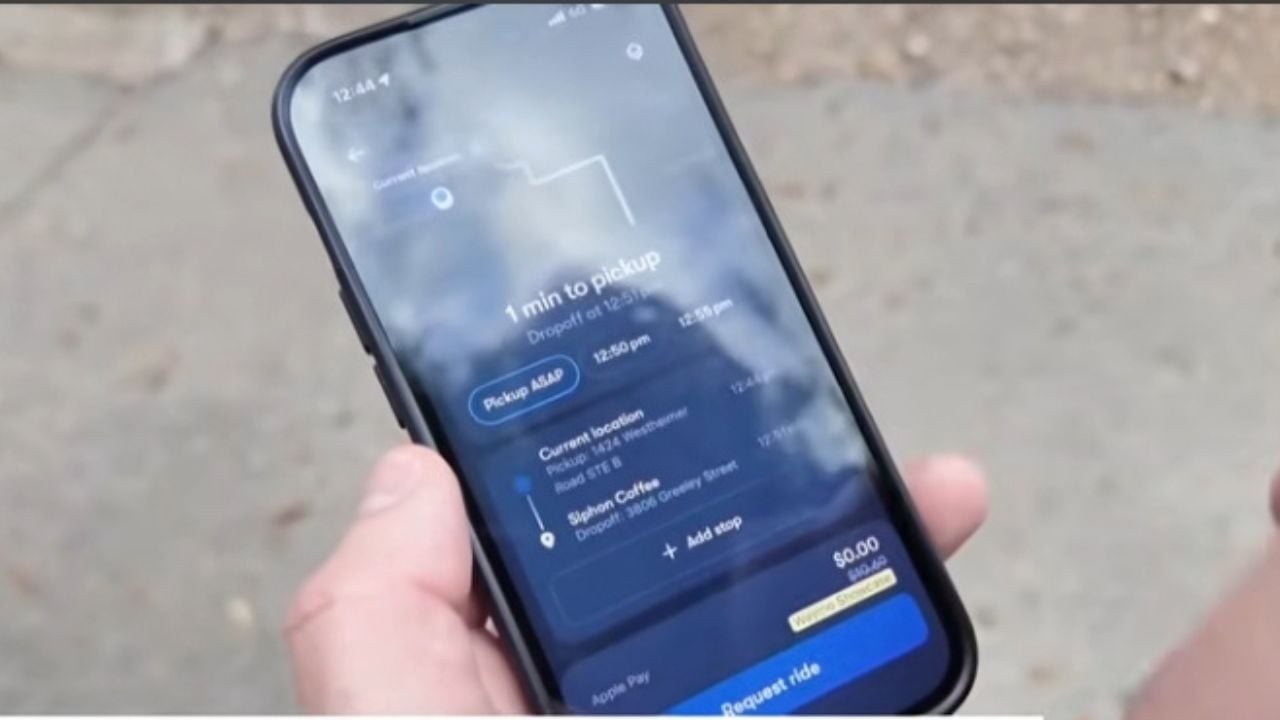 Waymo app.