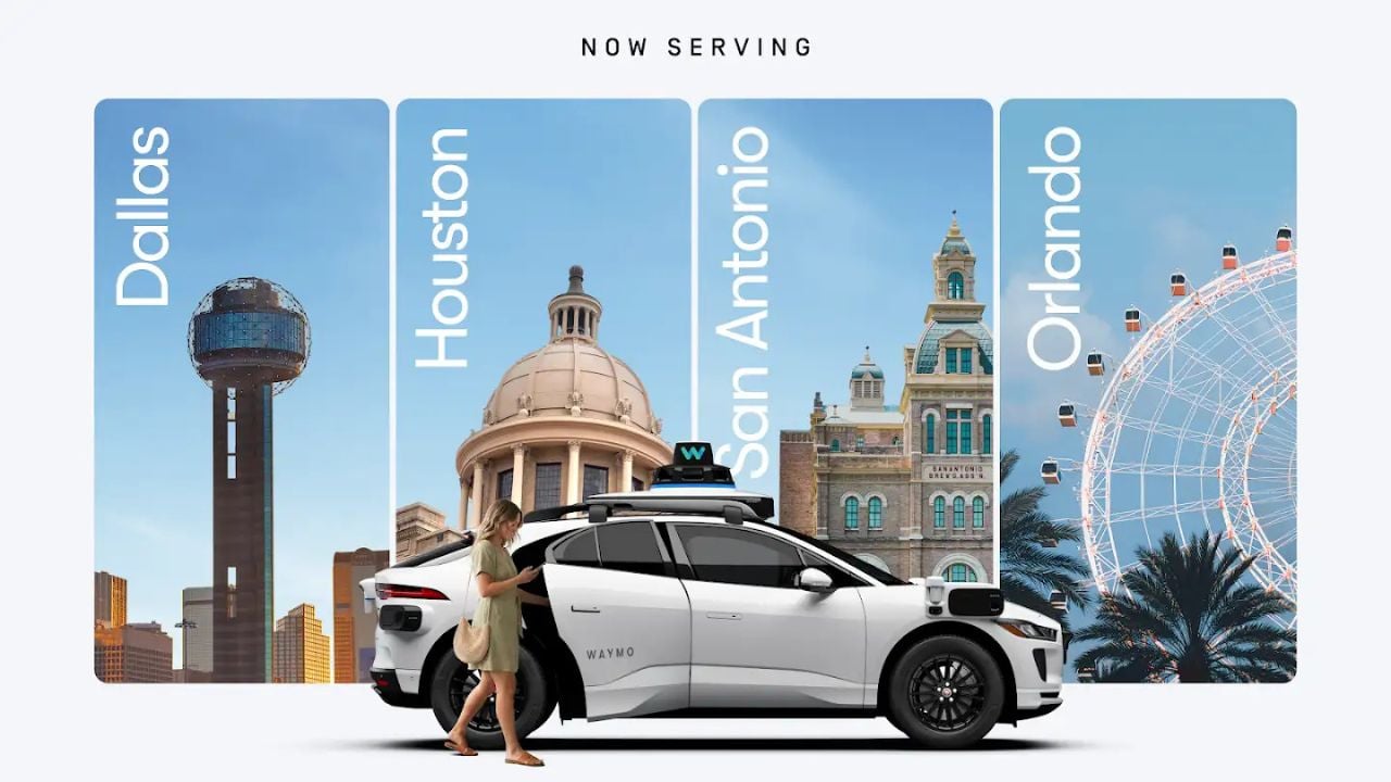Waymo comes to Texas.