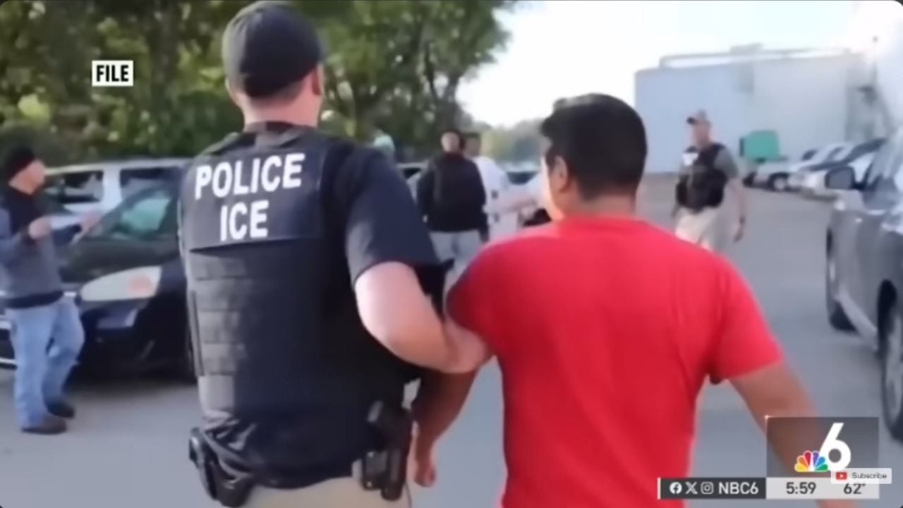Man detained by ICE.