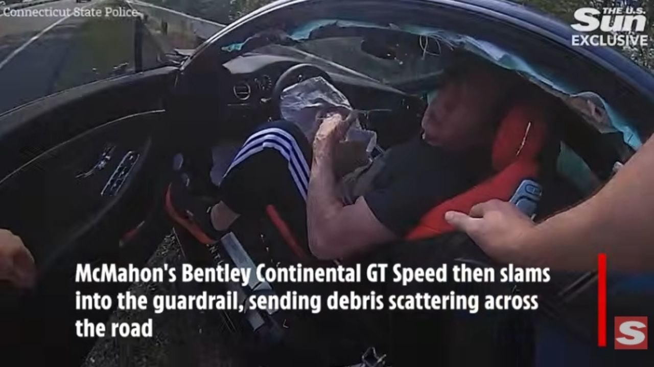 Vince McMahon Bentley crash.