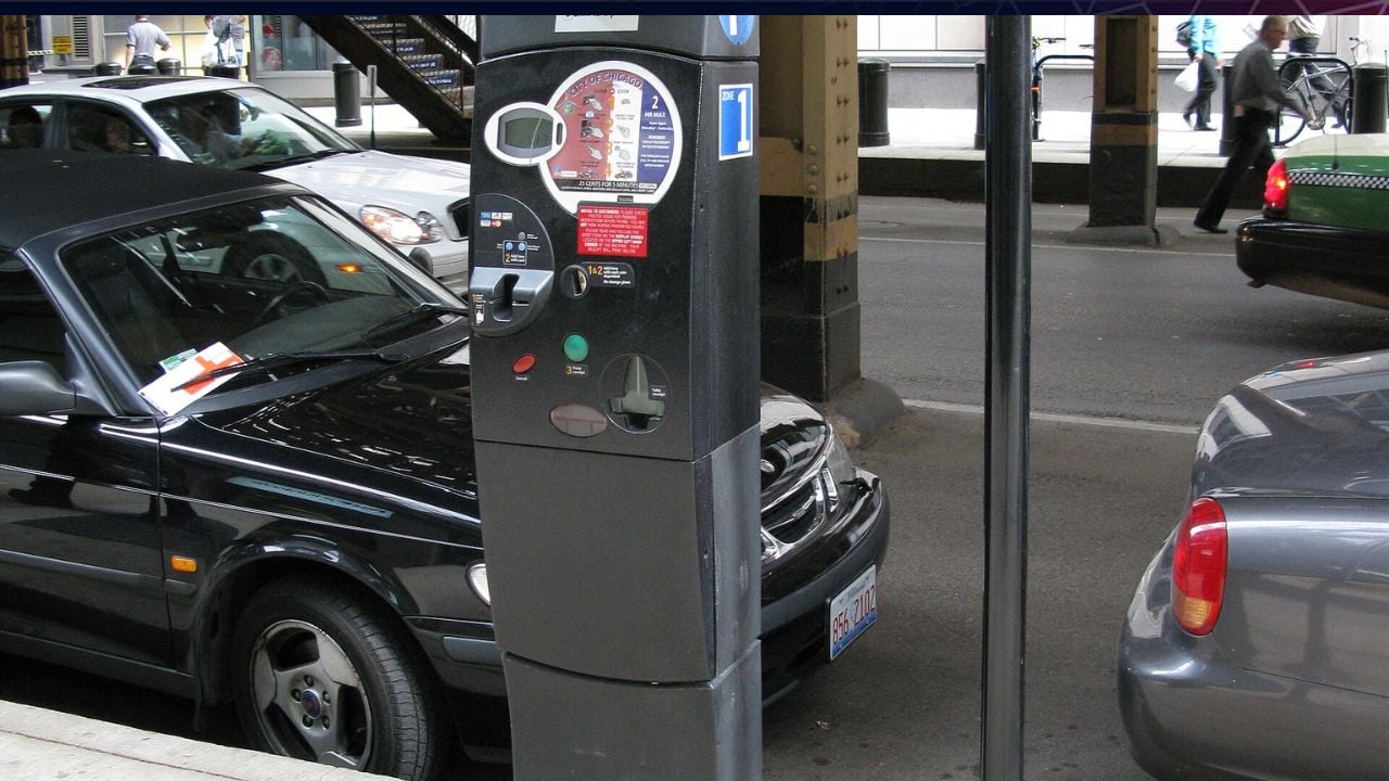Parking meter Chicago Well st.