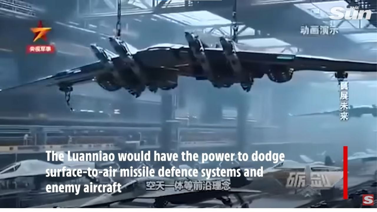 China's Luanniao space aircraft carrier.