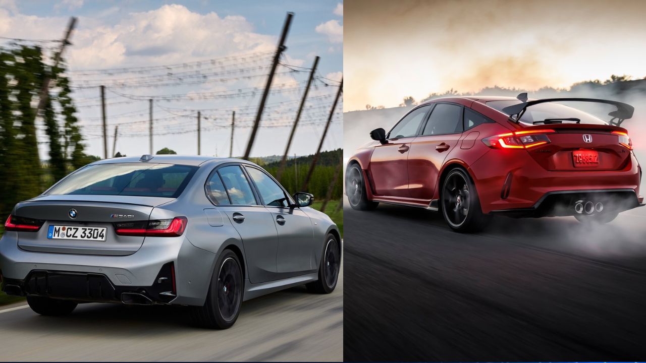 BMW M340i and Honda Civic Type R.
