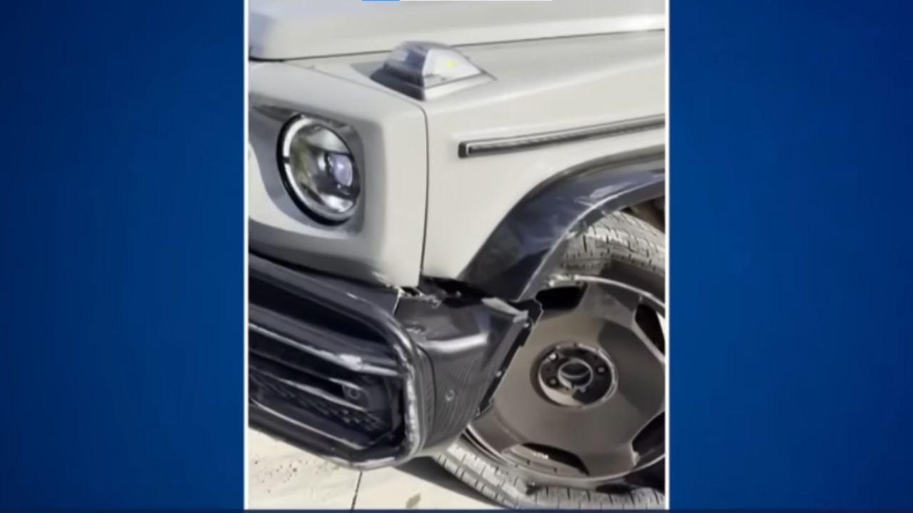 California mom ram burglar's getaway car with G-wagon.