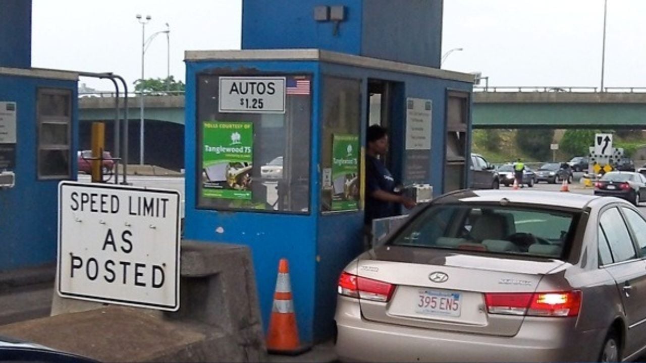 Boston I-90 Toll Booth, Allston Brighton.