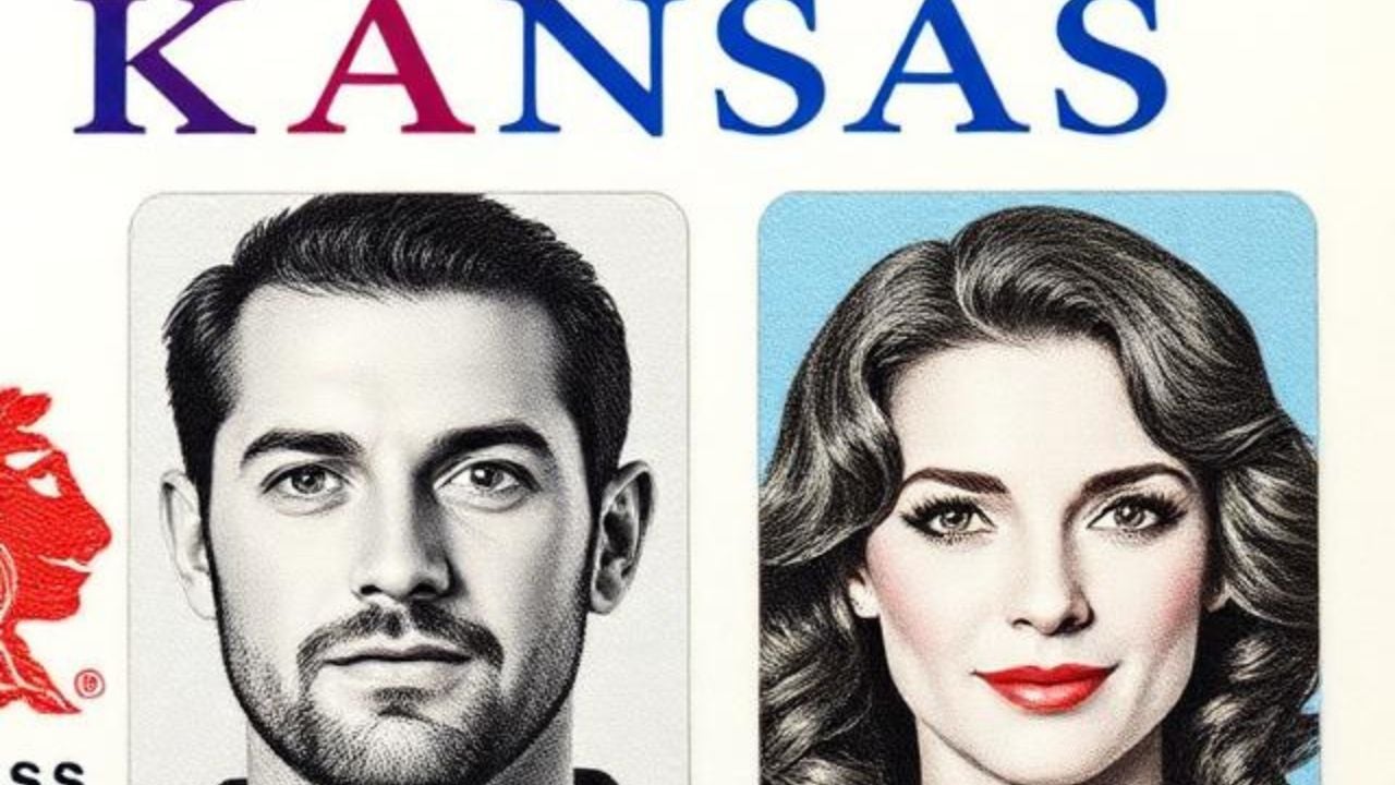 A man and a woman's face.
