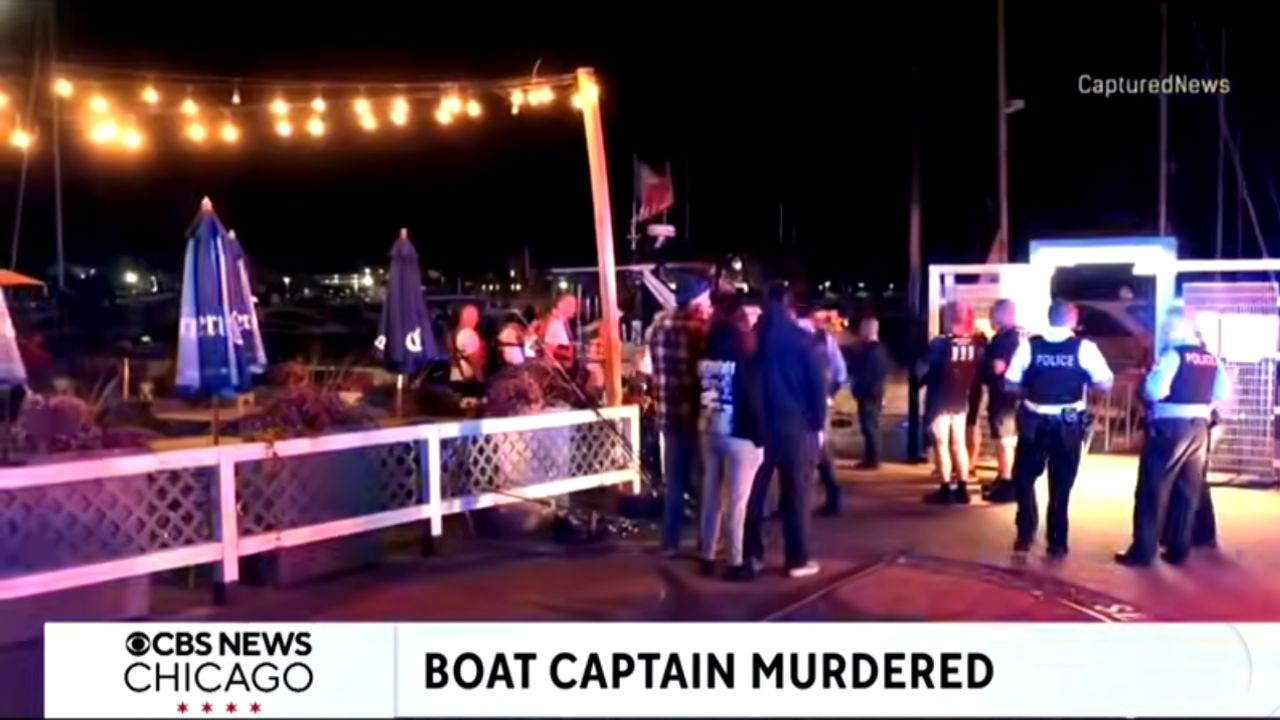 Captain Bill murdered by selfie seekers on his yacht.