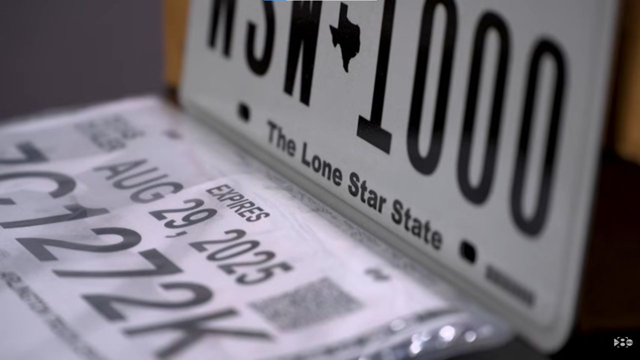 Texas plates.