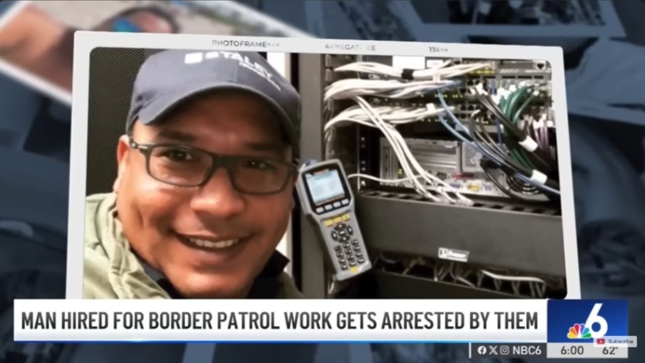 Man detained by Border Patrol.