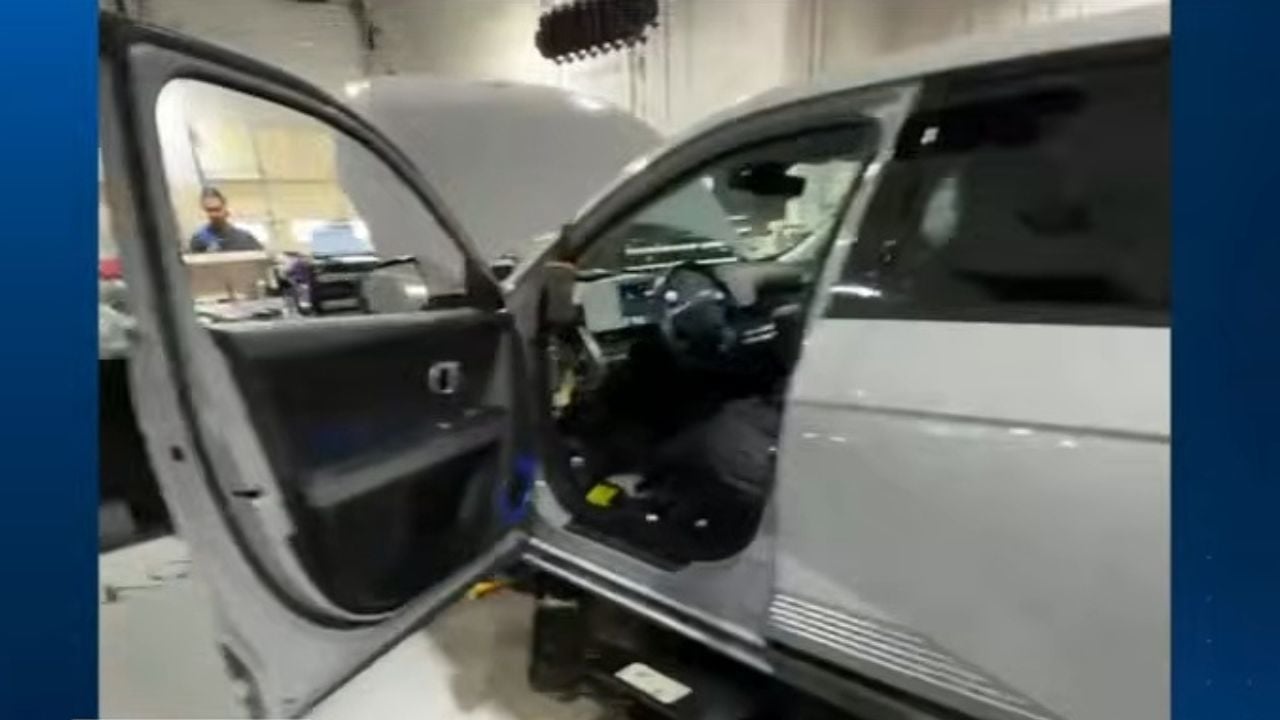 Hyundai IONIQ 5 bricked over spilled water bottle.