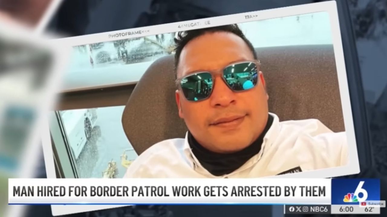 Man detained by Border Patrol.