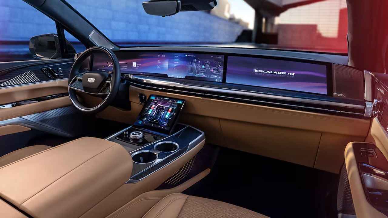 Interior view of a 2026 Cadillac ESCALADE IQ