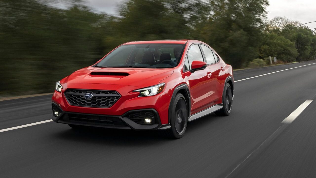 2022 Subaru WRX red.