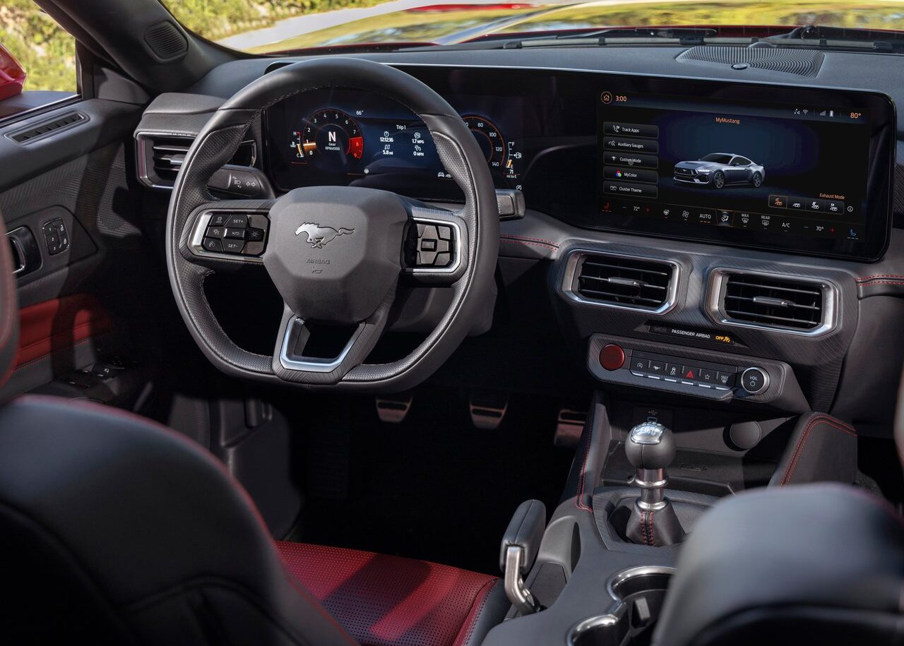 2024 Ford Mustang GT cockpit.