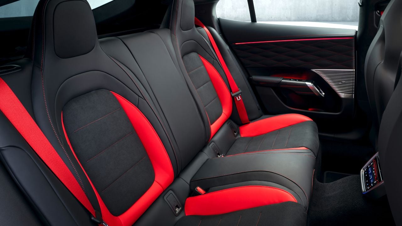 The interior details of the upcoming Mercedes-AMG GT 4-Door Coupe (European model shown)