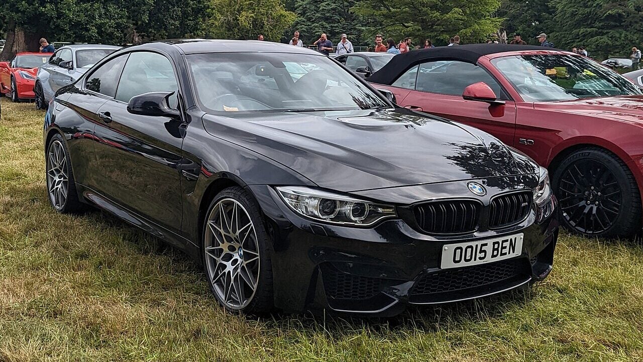 Black BMW M4.