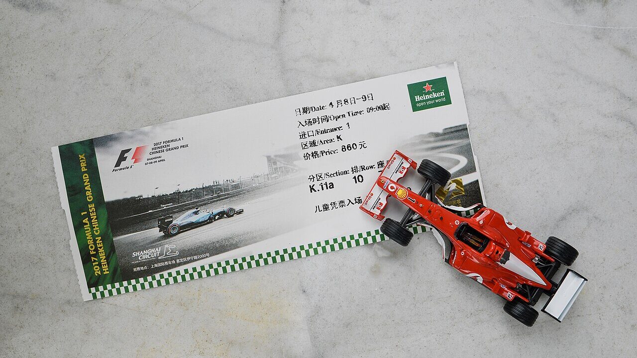 F1 ticket.