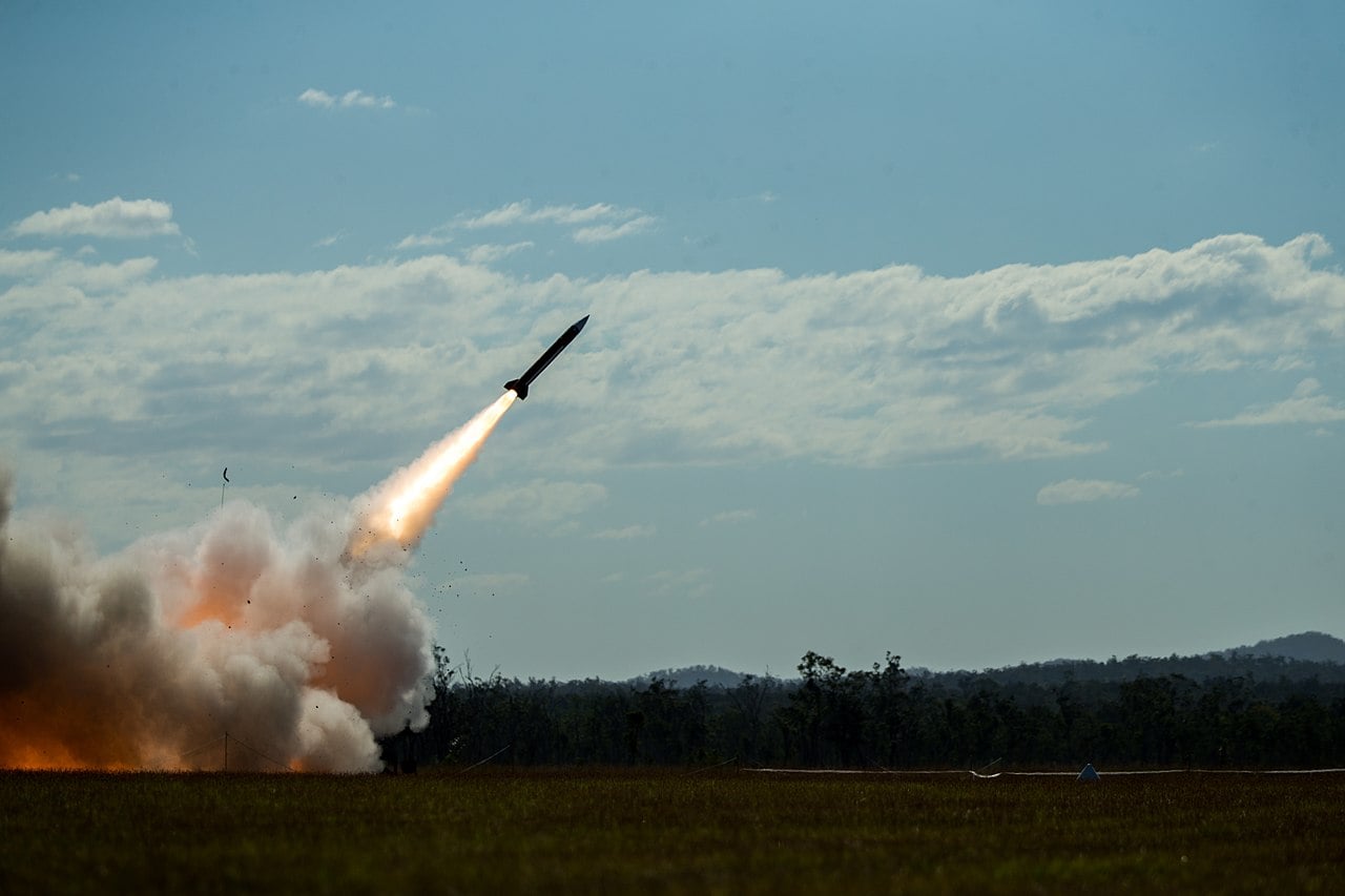 Soldiers with 1st Battalion, 1st Air Defense Artillery Regiment, fire the MIM-104 Patriot to destroy a drone target Jul. 16, 2021, at Camp Growl in Queensland, Australia, during Exercise Talisman Sabre 2021. This is the first time the MIM-104 Patriot has been fired on Australian soil. Army forces operating in the Indo-Pacific bring a unique blend of key multi-domain capabilities that enable the Joint Force. (U.S. Marine Corps photo by Lance Cpl. Alyssa Chuluda)