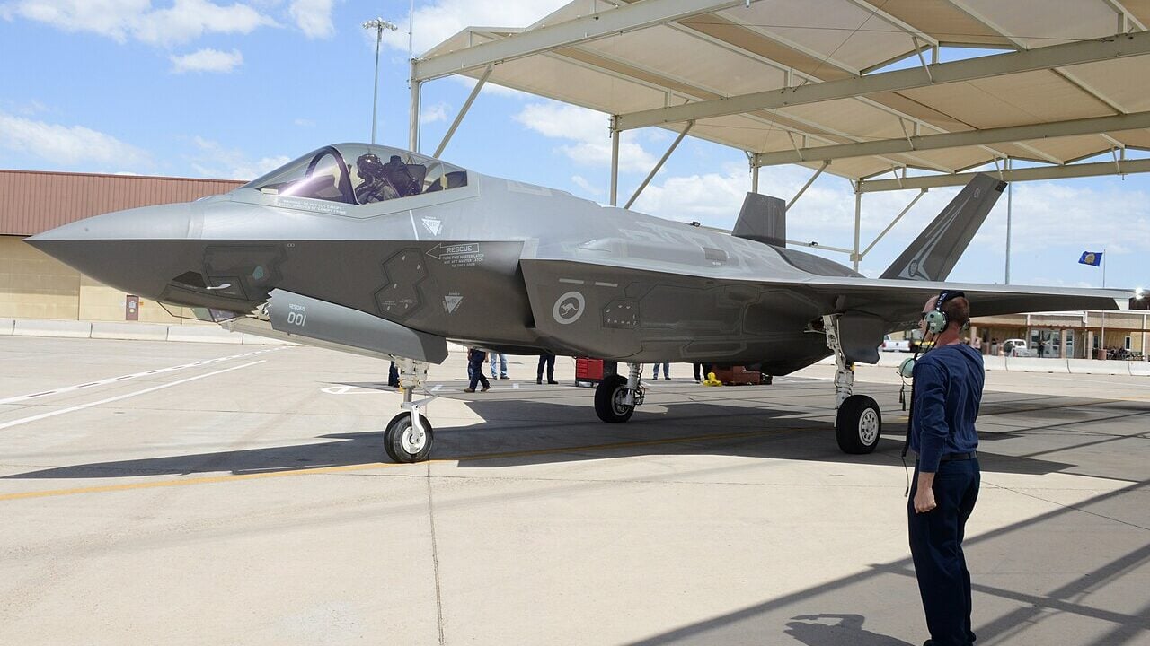 Royal Australian Air Force F-35 at Luke AFB 14 May 2015.