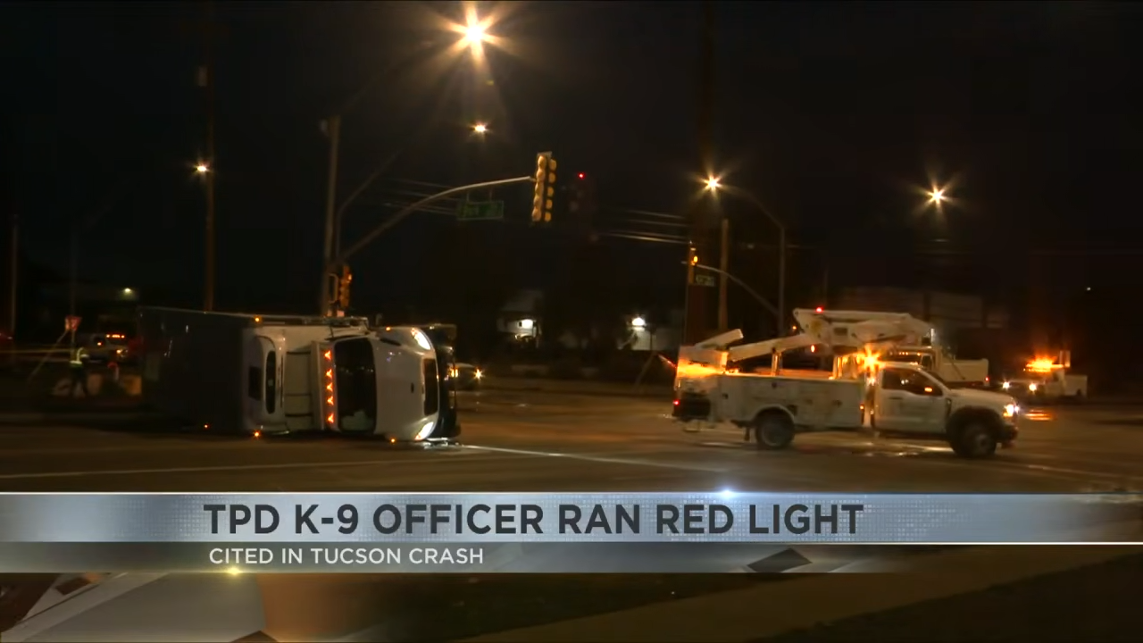 police hits truck