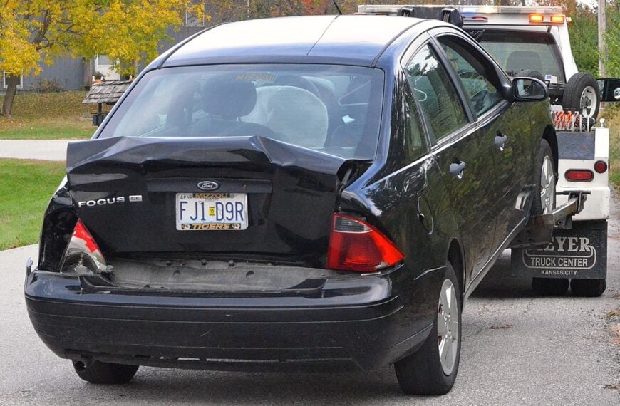 Two car accident temporarily closes Rock Quarry Road.