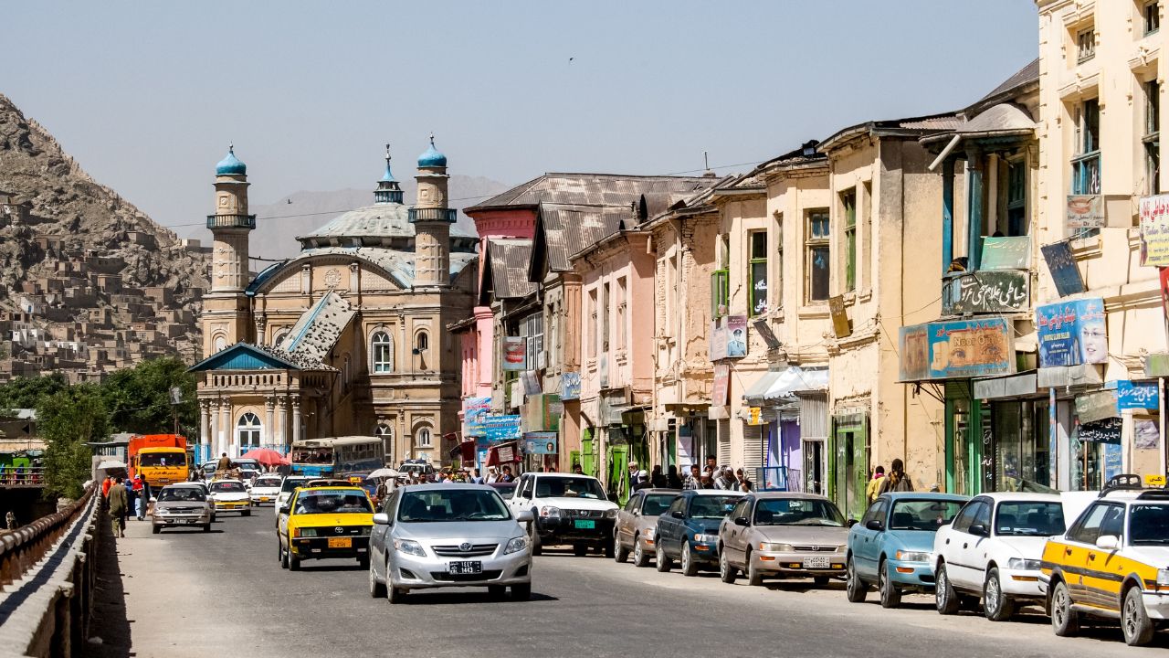 Kabul Afghanistan - June 10, 2011: view of the streets and markets of Kabul city