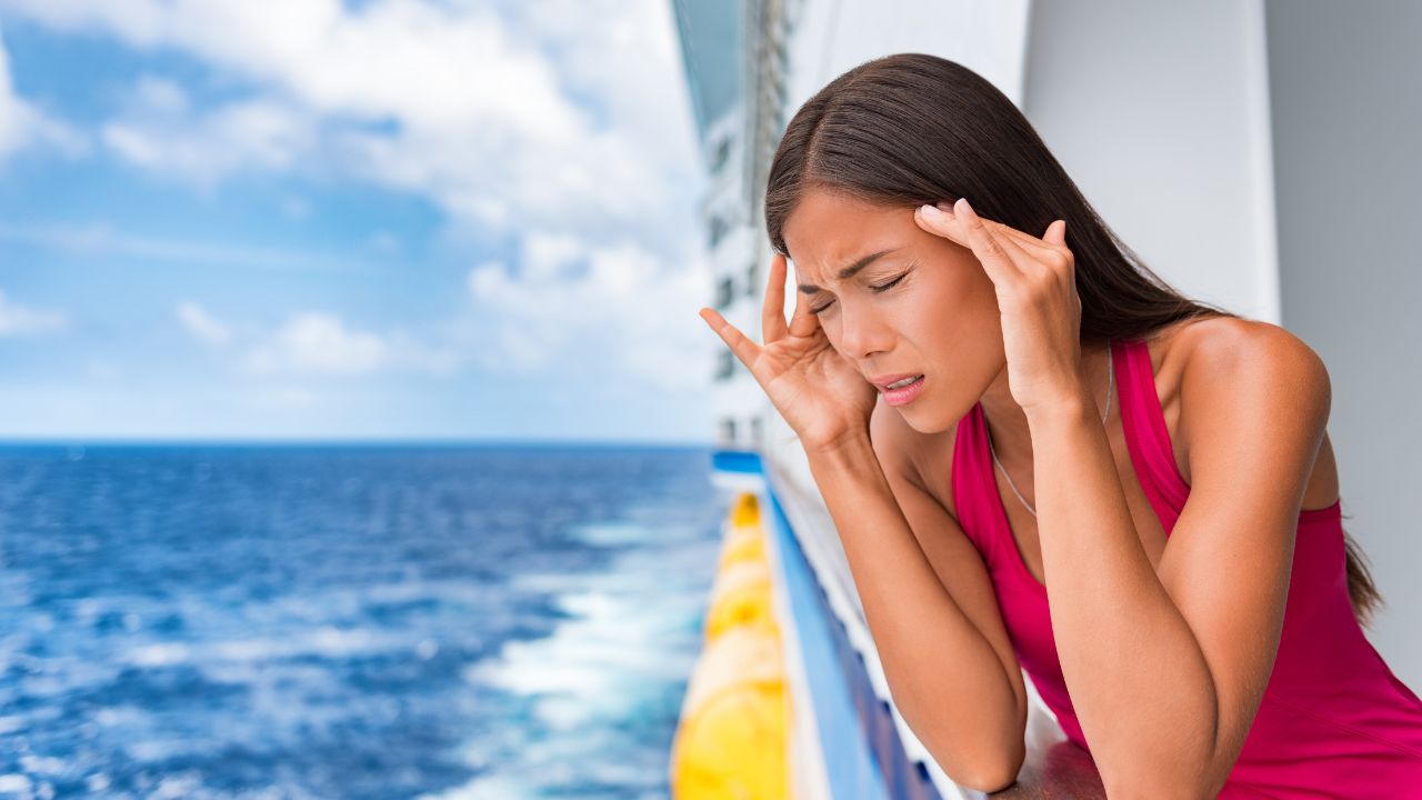 Seasick, seasickness, travelling on boat, ferry