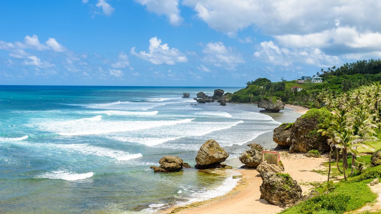 Rock formations at Bathsheba on Barbados’ east coast